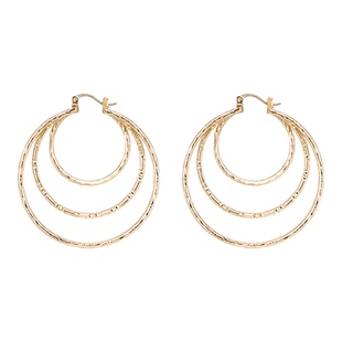 twinflower花少李沁同款大圈圈金属耳环复古耳饰女饰品小众设计感