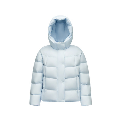 森马90绒子三防发热龟背羽绒服女