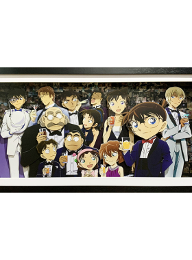 名侦探柯南25周年纪念纸艺立体画卧室宿舍手办室装饰挂画创意礼物