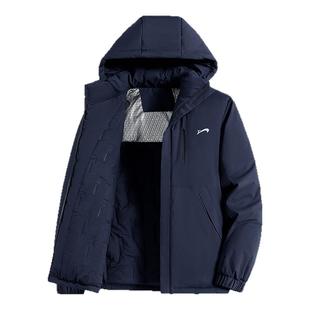 贵人鸟棉服男款冬季2025年新款夹棉夹克中年爸爸冬装外套男棉袄子