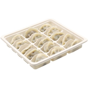 饺子盒专用一次性打包盒分格外卖速冻玉米淀粉环保材料可降解餐盒
