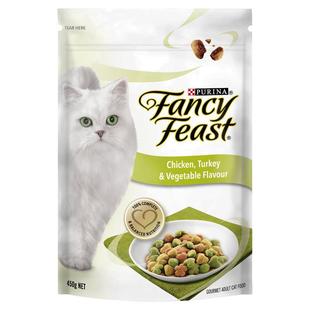 澳洲代购直邮Fancy Feast美味猫粮四种口味三文鱼海鱼成年猫 450g