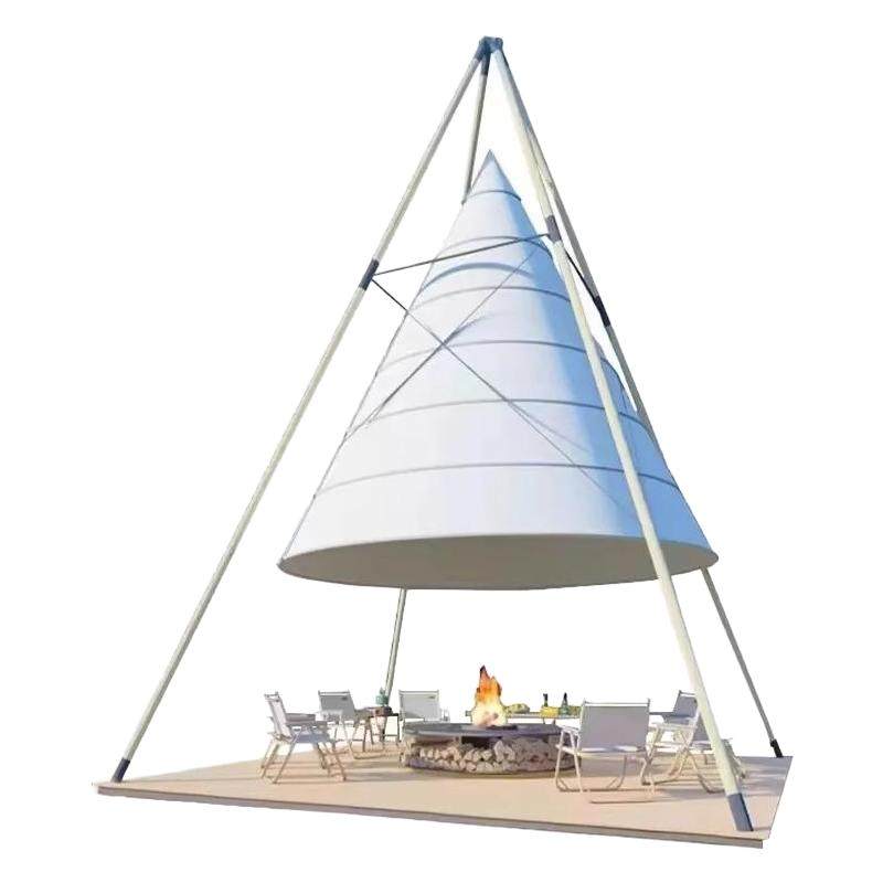 网红竹节灯笼帐篷户外露营营地酒露营/旅游/登山帐篷