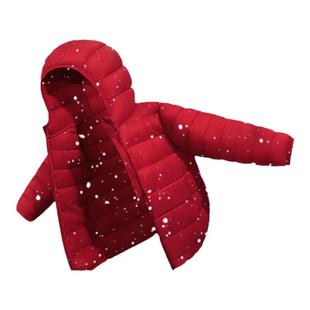 真维斯童装儿童棉服冬款女童冬季棉袄红色过年衣服男童棉衣外套冬