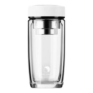 造物集玻璃杯双层便携男个人专用泡茶杯茶水分离加厚大容量水杯子