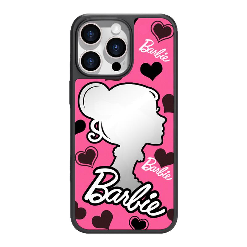 benefit时尚粉红镜面芭比17适用于iphone16promax苹果15PRO镜面磁吸手机壳13新款14小米15PRO防摔三星S25