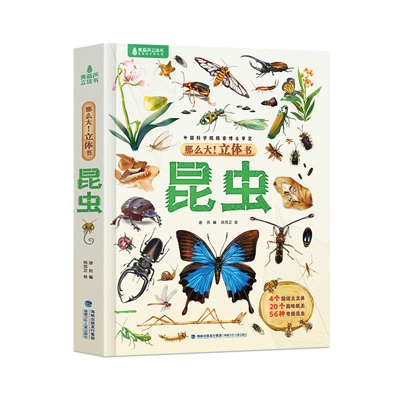 那么大昆虫立体书 儿童3D立体书3-6-8-10岁以上小学生科普百科全书科普互动推拉翻翻书一二三年级课外阅读书籍幼儿园绘本 阅森林