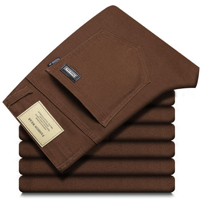 纯棉长裤水洗秋冬弹力牛仔裤直筒