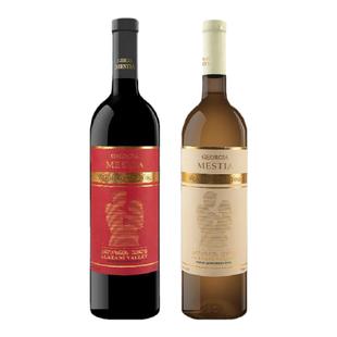 格鲁吉亚原瓶进口想见你半甜红酒男士女士晚安微醺白葡萄酒单支