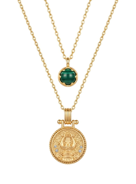 《一枚幸运币》原创设计纯银项链