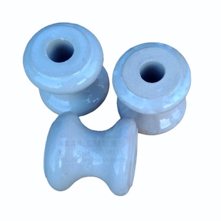 电缆吊线瓷瓶行车滑线套起重机专用绝缘子钢丝绳瓷滑车耐磨葫芦型