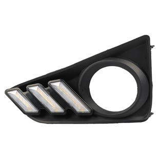 适用于13-15款丰田锐志日行灯雾灯框改装LED日间行车灯前杠装饰灯