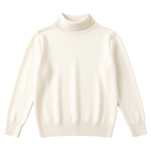 儿童一体绒毛衣冬款加绒加厚男女童套头针织衫秋冬保暖内搭打底衫