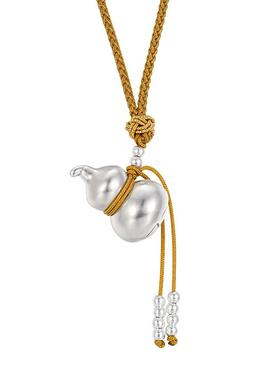 臻汇银足银福禄生财葫芦吊坠