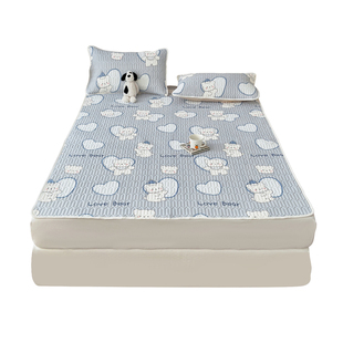 冰丝席凉席三件套2026新款夏季凉感床单床盖软席床笠款高端可机洗