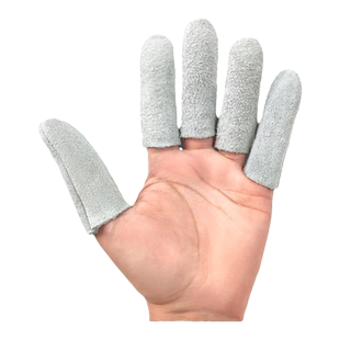 牛皮指套隔热防烫耐磨打磨保护套防刺扎加厚焊锡防护保暖手指头套