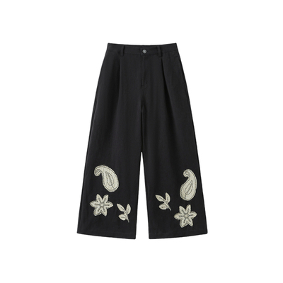 RAWSTONE秋冬小花树叶长裤女