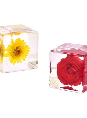 创意生日节日礼物鲜花冰封摆件