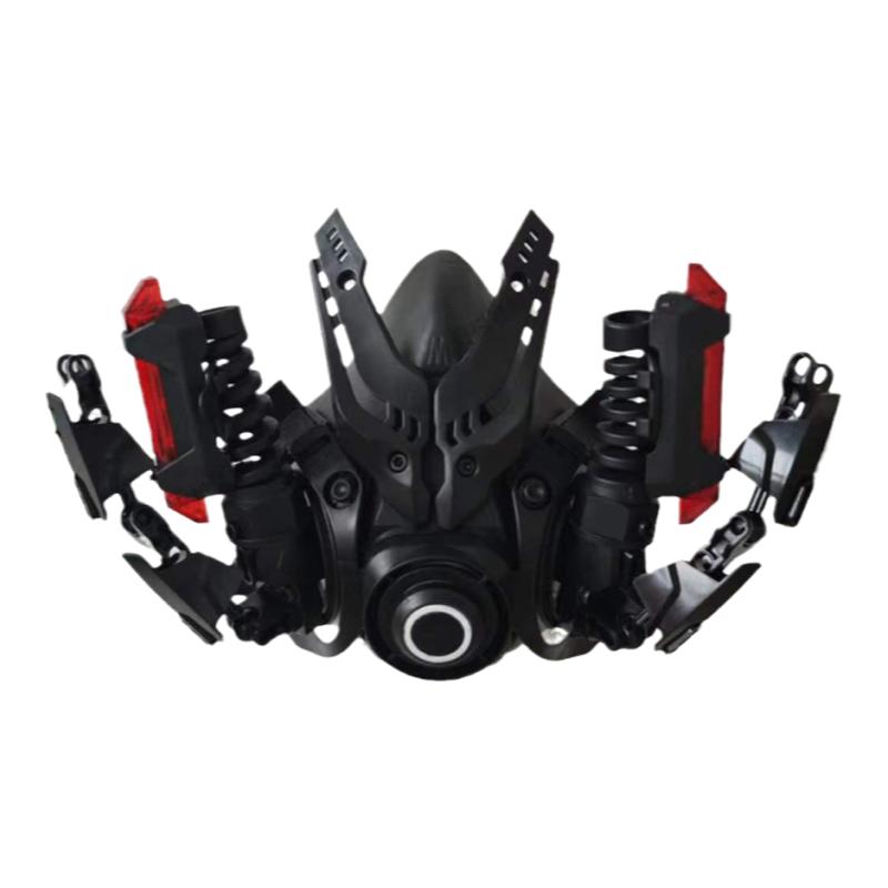 赛博朋克半脸面具暗黑机械面具