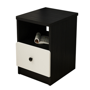 小新款上市床头柜2025303540cm迷你简约卧室超窄黑橡木色小型柜子