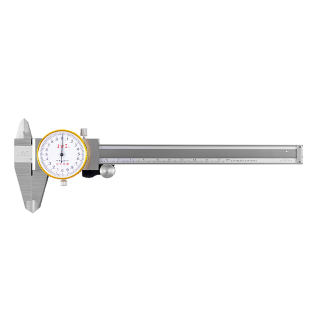 上工带表卡尺游标内径高精度激光刻度线不锈钢工业级卡尺0-300mm