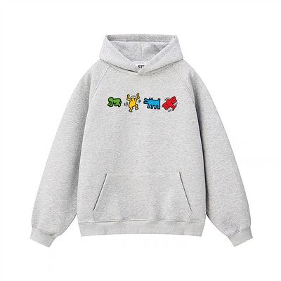 STA旗舰店美式潮牌趣味小众设计感连帽卫衣男女秋冬季纯棉外套