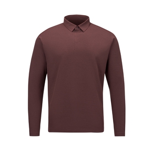 DESCENTE迪桑特DUALIS系列都市通勤男士SOLOTEX弹性长袖POLO衫