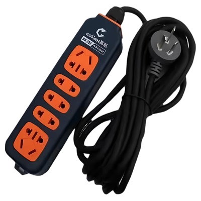 纯铜大功率带线插座16A排插面板