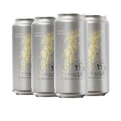 山乘山野米铺西打果酒500ml*4罐