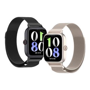 适用vivowatch GT手表新款米兰尼斯磁吸表带运动智能vivowatchgt不锈钢金属表带夏天透气男生表链女生手链