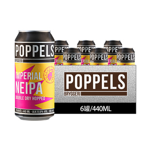 瑞典进口波普尔斯帝国双倍干投浑浊IPA精酿啤酒或不凡黄河之水