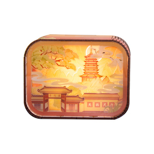 【杭州西湖景区】流光小夜灯复古文创送礼断桥残雪睡眠充电床头灯