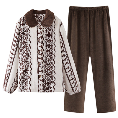 珊瑚绒睡衣女冬季新款加厚高级感