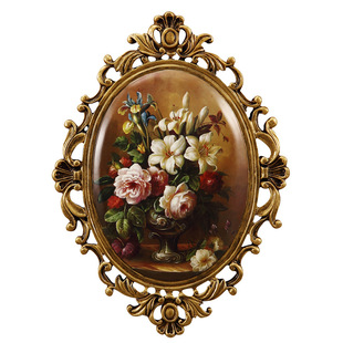 欧式壁挂墙面装饰壁饰美式墙饰挂件树脂彩绘墙壁背景墙壁墙上挂饰