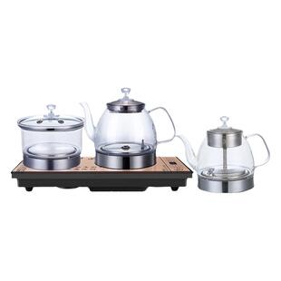 全自动上水电热壶底部玻璃烧水壶抽水泡茶保温专用煮茶一体机茶炉