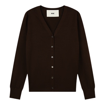 440ME全棉V领开衫针织衫女装