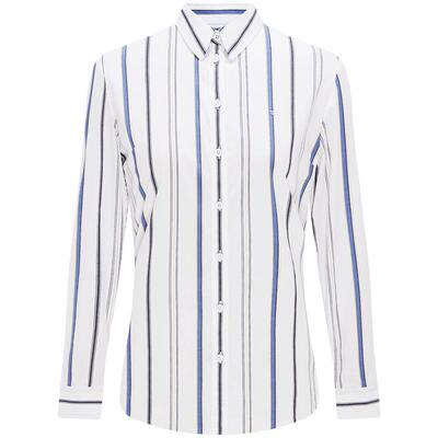 Navigare意大利小帆船条纹长袖衬衫女春季新款高级感通勤休闲衬衣
