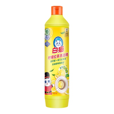 白猫柠檬红茶洗洁精500g