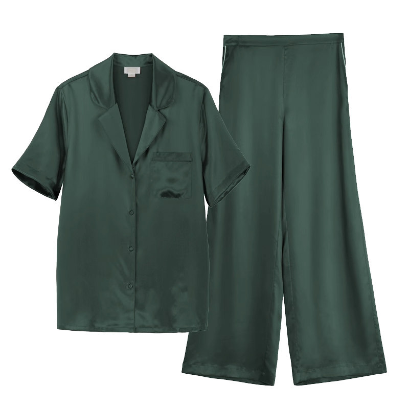 丝侬高级感桑蚕丝情侣家居服套装