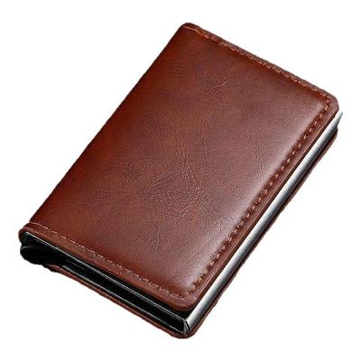 防盗防磁金属动弹卡包