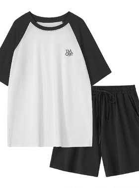 新款休闲风男士睡衣家居服套装