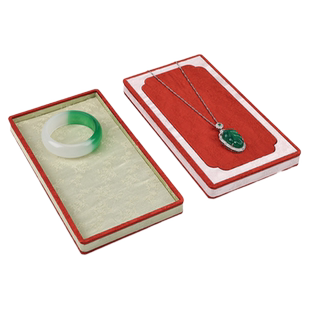 宫廷风带盖首饰盒珠宝托盘展示盘宝石玉器展示收纳盒戒指手镯陈列