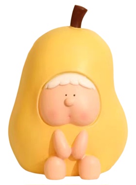 女孩房高级感暖黄色软装摆件