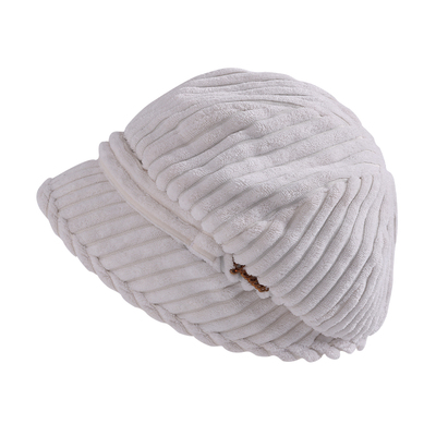 盈妹高品质灯芯绒贝雷帽冬季保暖