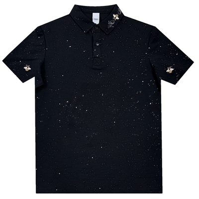 翻领刺绣polo衫短袖t恤男2026夏季韩版修身时尚痞帅透气高端上衣