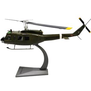 1:48合金UH-1休伊直升机模型贝尔204多用途直升飞机仿真军事模型