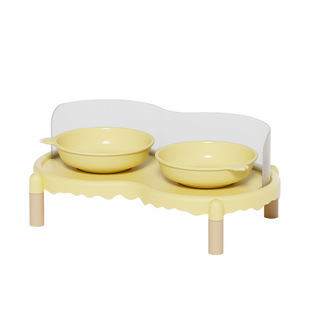 泡泡猫碗架陶瓷猫碗狗狗碗猫食盆双碗水碗粮碗饭碗防外溅不易打翻