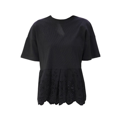 Tiaclasse温柔气质适宜简约可水洗刺绣蕾丝拼接T恤上衣女ONWARD