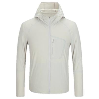 【防晒速干】HARTMARX男士休闲夹克纯色连帽轻薄茄克夏遮阳外套男