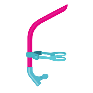 洲克游泳呼吸管专业训练直排换气水下呼吸器前置自游泳儿童装备